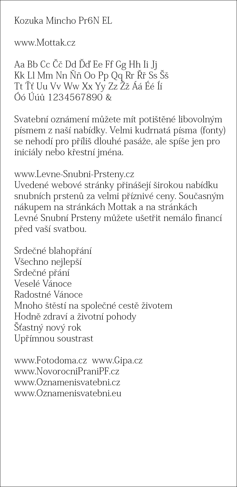 Kozuka Mincho Pr6N EL