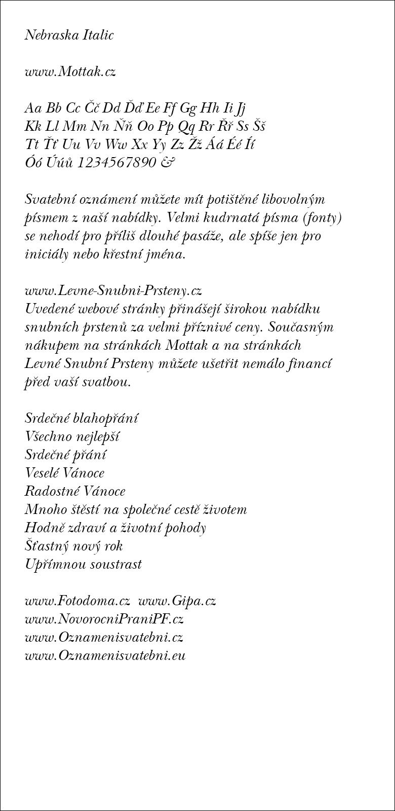 Nebraska Italic
