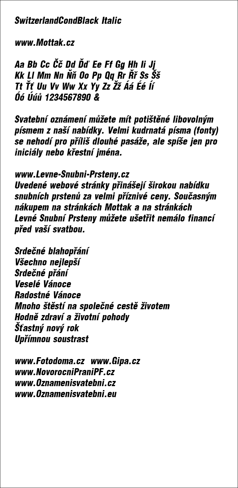 SwitzerlandCondBlack Italic