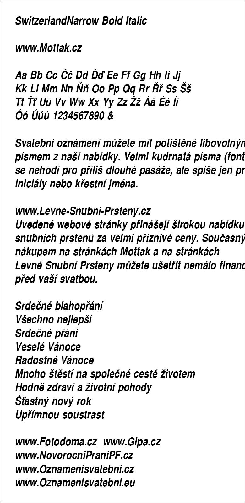 SwitzerlandNarrow Bold Italic