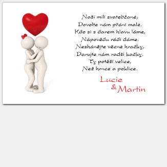 Kartička o darech 3Dé lidé 1018