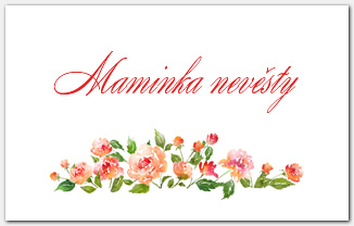 Jmenovka na svatební stůl s růžemi 1051
