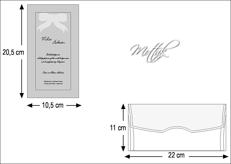 Rozměry svatebního oznámení