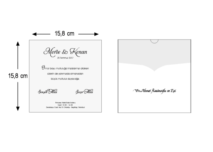Rozměry svatebního oznámení