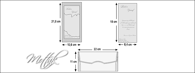 Rozměry svatebního oznámení