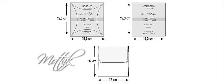 Rozměry svatebního oznámení