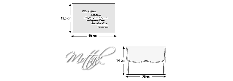 Rozměry svatebního oznámení
